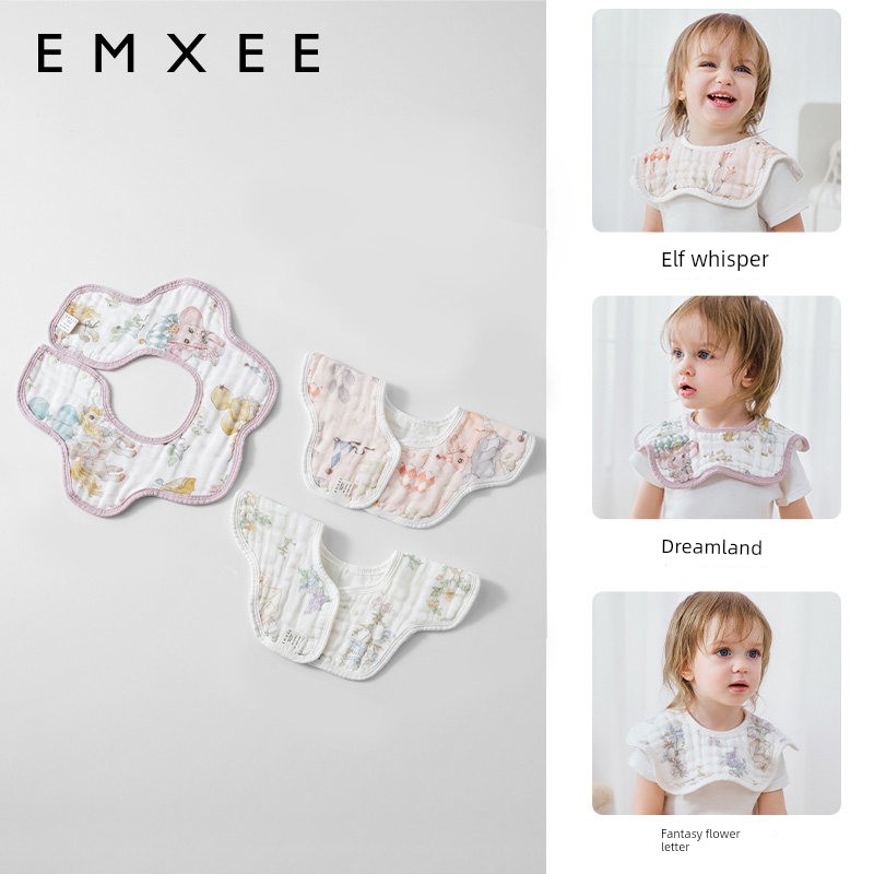 [Tang Yixin Recommend] Xiaoxi Baby Saliva Towel Newborn Small Bibs Children's Neckerchief Baby Waterproof Bib — 4