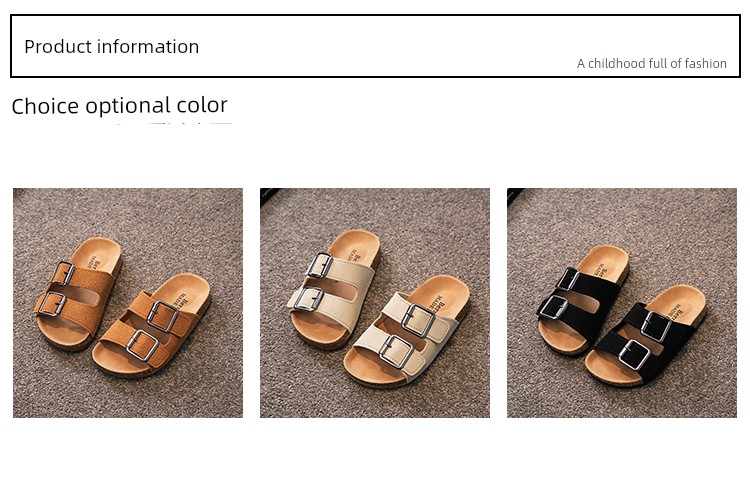 Children's Summer Slippers, Birkenstock-Style Outdoor Non-Slip 2024 Sandals, Boys' and Girls' Casual Indoor Shoes — 1