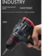 Brushless flash drill high-speed small steel cannon charging drill electric screwdriver metal ratchet chuck flashlight to small electric batch