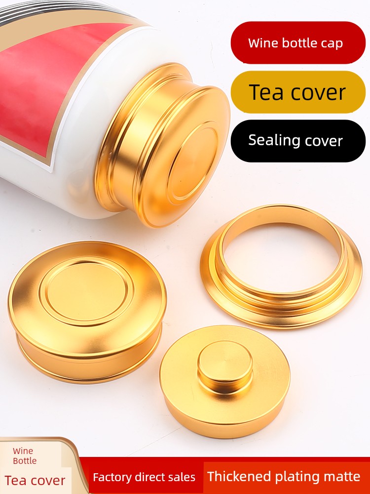 Tea Can Sealed Cover Ceramic Cutting Wine Bottle