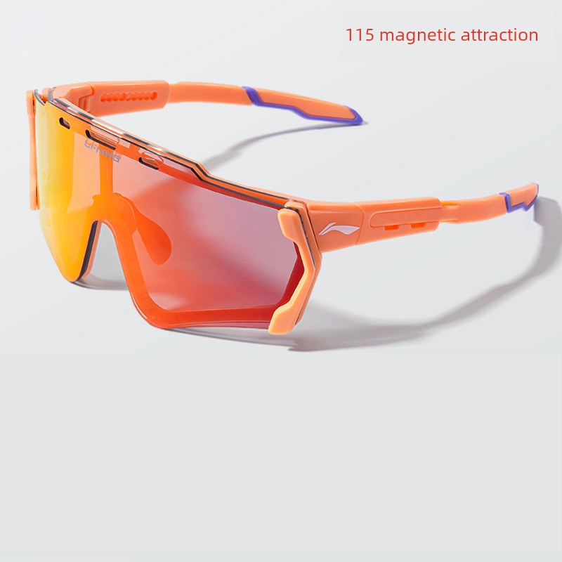 Li Ning Glasses for Riding Myopia Set of Glasses Day and Night Dual-Use Men's and Women's Bicycle Eye Protection Goggles Color Changing Marathon Anti-Fog Li Ning Glasses for Riding Myopia Set of Glasses Day and Night Dual-Use Men's and Women's Bicycle Eye Protection Goggles Color Changing Marathon Anti-Fog
