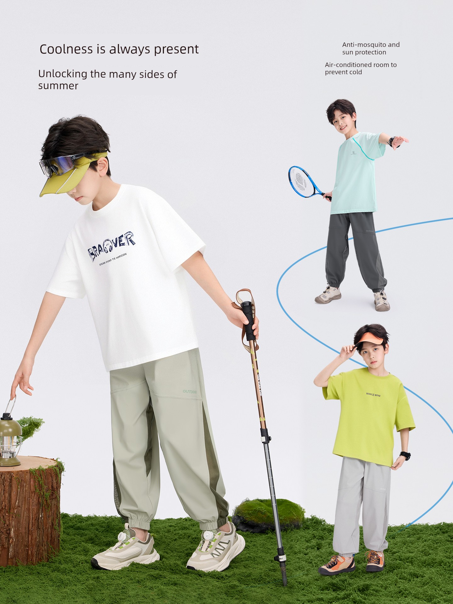 Zuoxi Children's Clothing Boys' Pants Summer Thin Quick-Dry Mosquito-Proof Pants for Kids and Teenagers 2026 New Model Big Kids Long Pants — 3