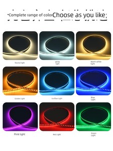 12V 24V Led Light Strip Low Voltage Self-Adhesive Linear Light High Brightness Full Spectrum Linear Light Embedded Alumi