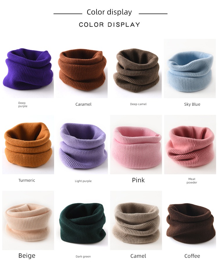 Pure cashmere winter thickening Versatile Cervical spine protection scarf