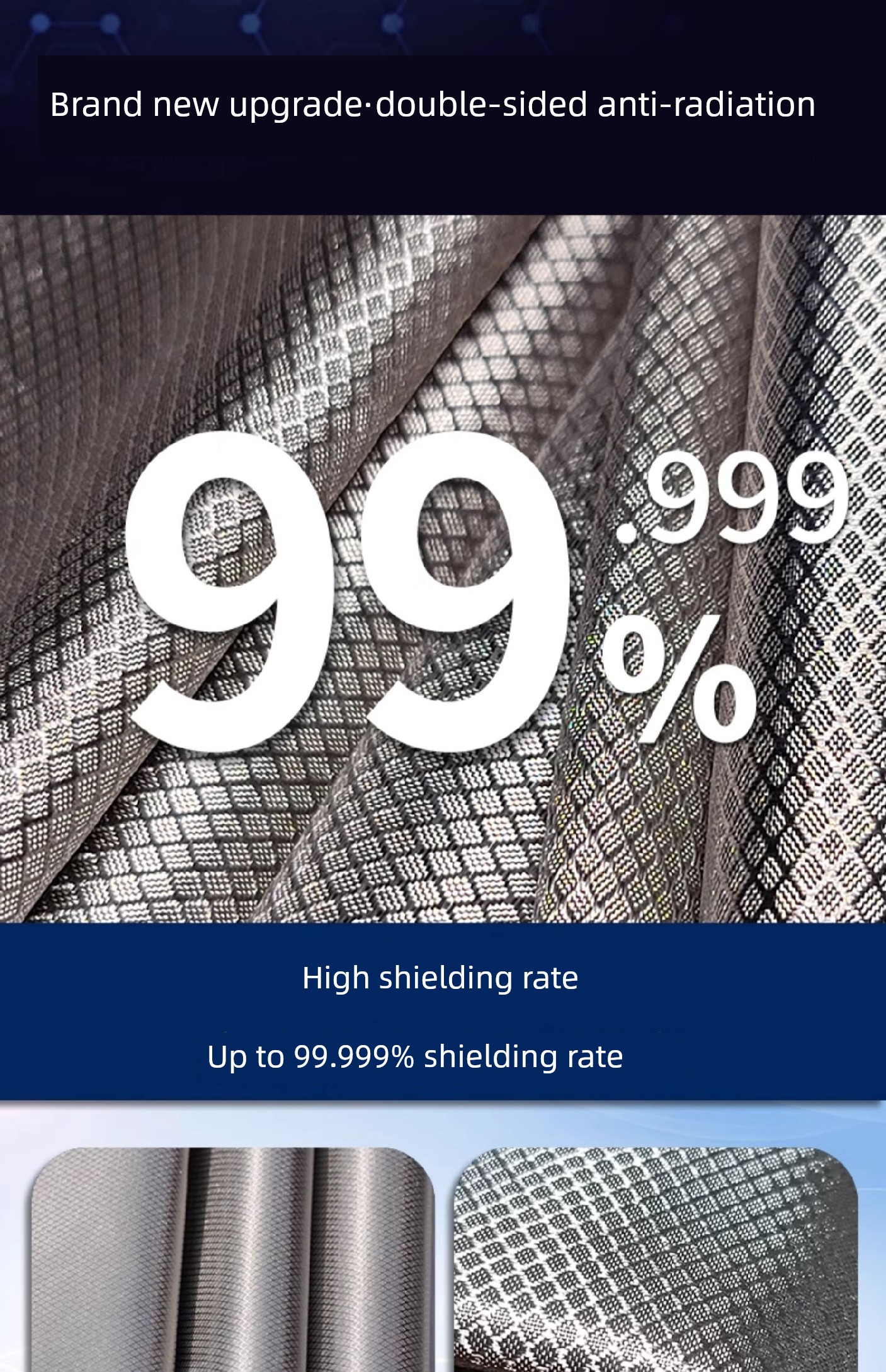 Military-Grade Electromagnetic Interference Radiation Shielding Cloth, Electrical Cabinet Cover, Radiation-Proof Curtain Isolation Fabric — 3
