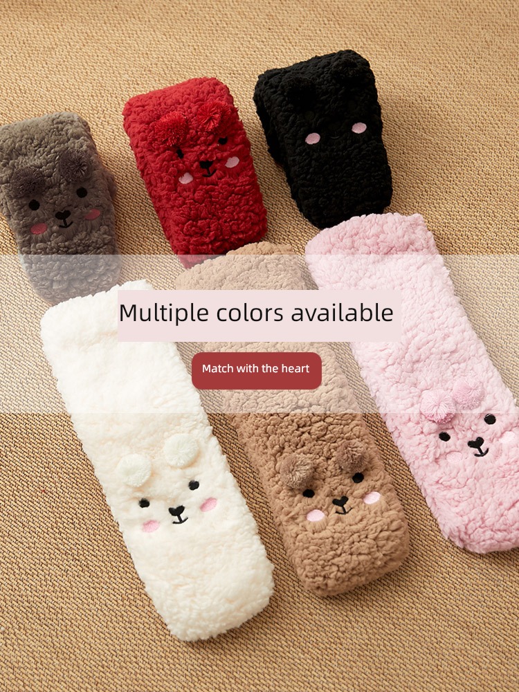 lovely Home adult sleep keep warm postpartum Floor socks