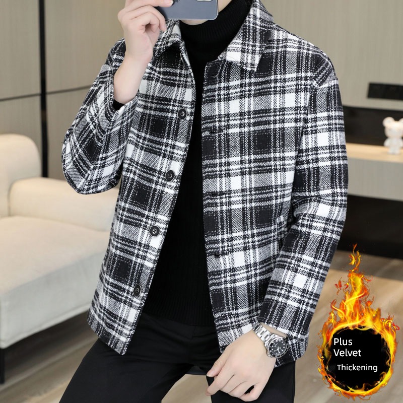 Autumn and winter trend Self-cultivation handsome have cash less than that is registered in the accounts Jacket loose coat