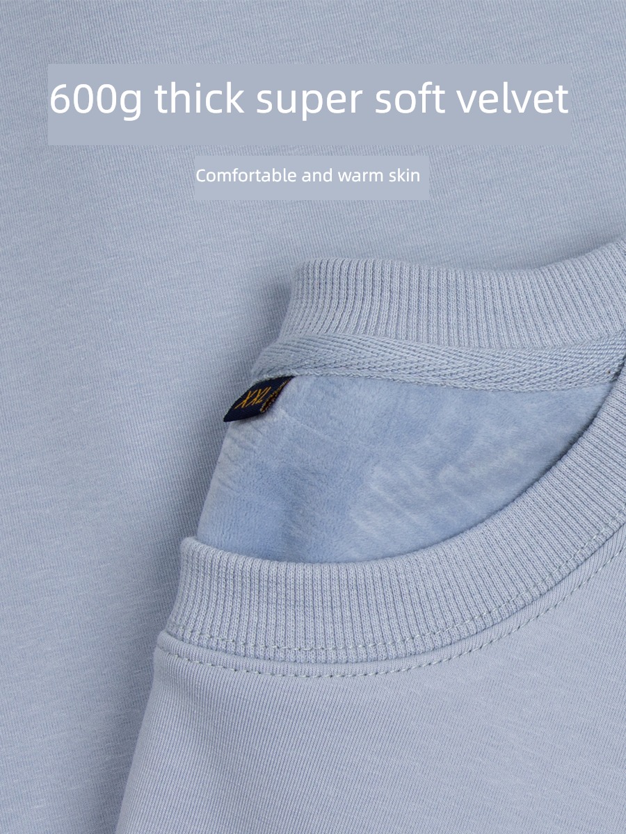 Pounds 600G Super soft No pile down Haze blue Sweater