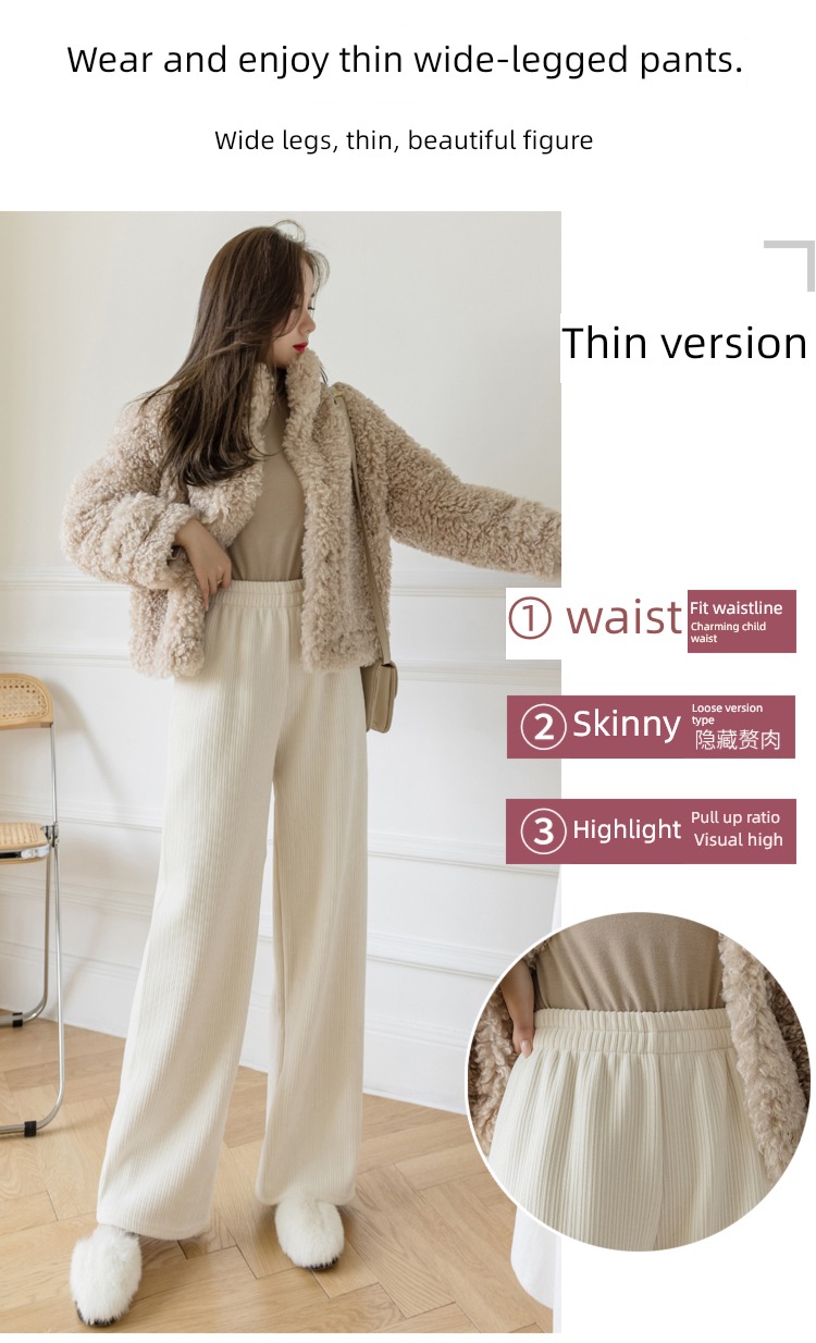 chenille  winter leisure time Women's wear fashion High waist sweatpants