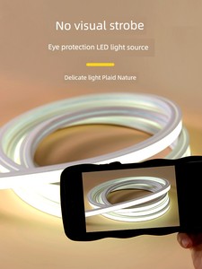Led Silicone Light Strip Line Light Strip Embedded Outdoor Waterproof Arc Shape Linear Light Slot Flexible Soft Light Be