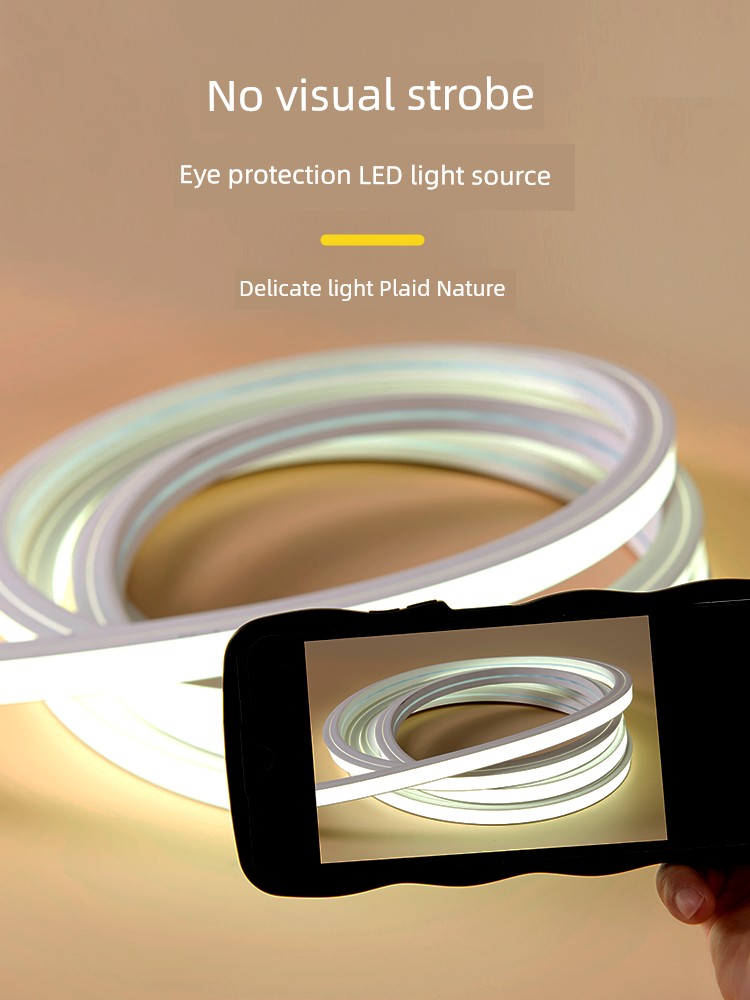 Led Silicone Light Strip Line Light Strip Embedded Outdoor Waterproof Arc Shape Linear Light Slot Flexible Soft Light Belt