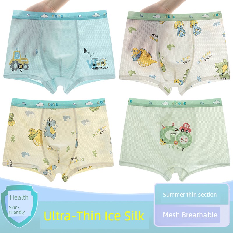 Children's Underwear Summer Thin Boy Ice Silk Boxer Modal Children's Children Baby Boy Boxer Shorts — 8