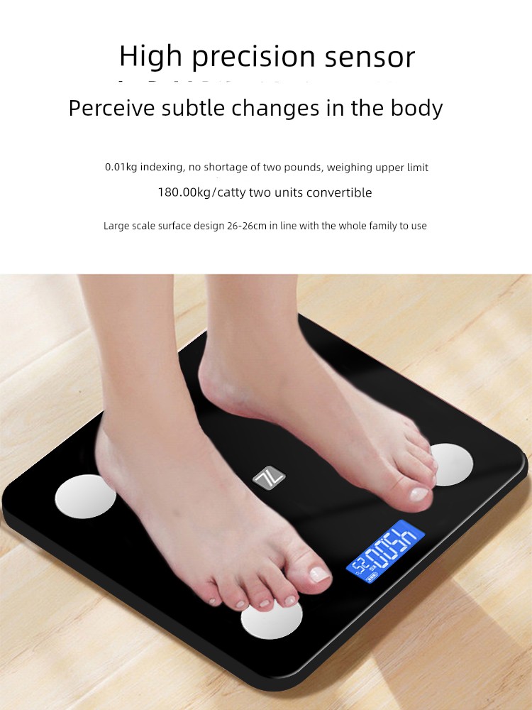  華為app適用蘋果手機瘦身體脂秤 黑色电池款 -升级带认证Product Thumbnail