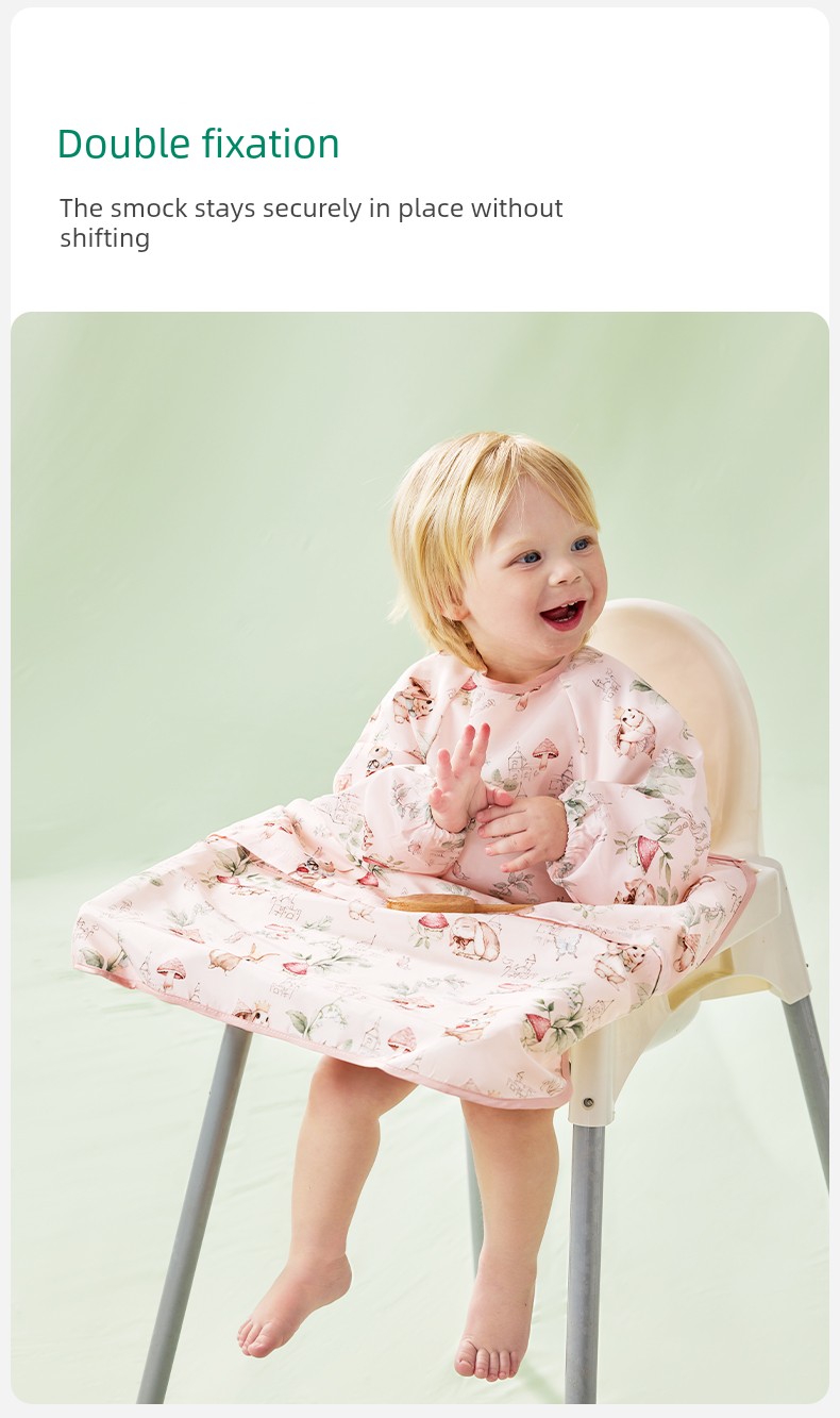 European-Style All-In-One Dining Chair Cover, Baby Feeding Bib, Infant Food Bib, Waterproof and Stain-Resistant Children's Apron — 25