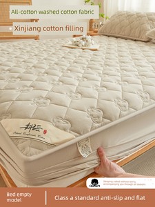 Class a Thickened Xinjiang Cotton Quilted Bedspread Full-Cover Bed Cover Pure Cotton Fitted Sheet Simmons All-Cotton Mat