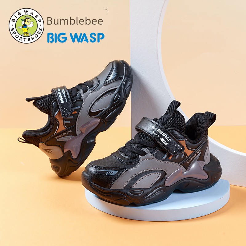 Bumblebee Autumn Boys Non Slip Running Children's Shoes — 5