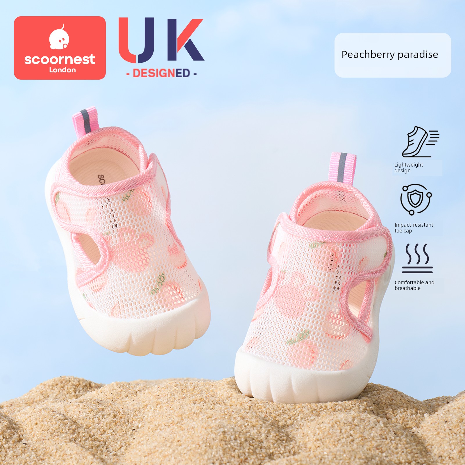 Kechao Baby Summer Sandals, Boys' Toddler Shoes, Indoor Non-Slip Baby Shoes, Soft-Soled Baby Mesh Shoes for Girls — 4