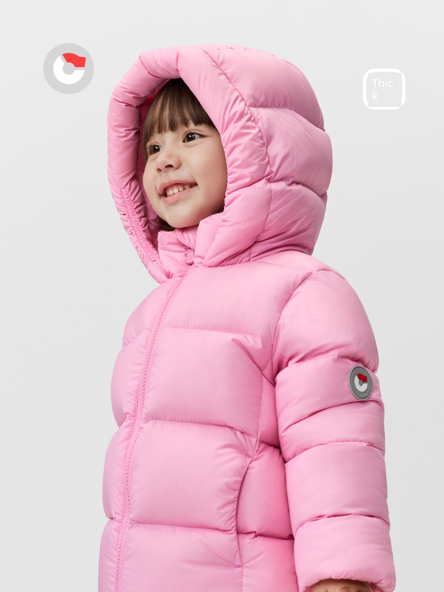 Nanny Goose Children's Short down Jacket with Hood, Warm Puffer Coat for Boys and Girls, Windproof Casual Thickened Winter Wear — 4