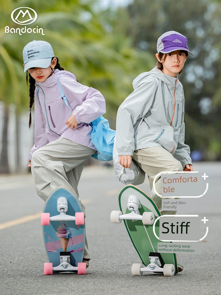 Trendy Children's Autumn Sports Jacket for Older Kids, 2026 New Model, Boys and Girls Spring and Autumn Hooded Top — 3
