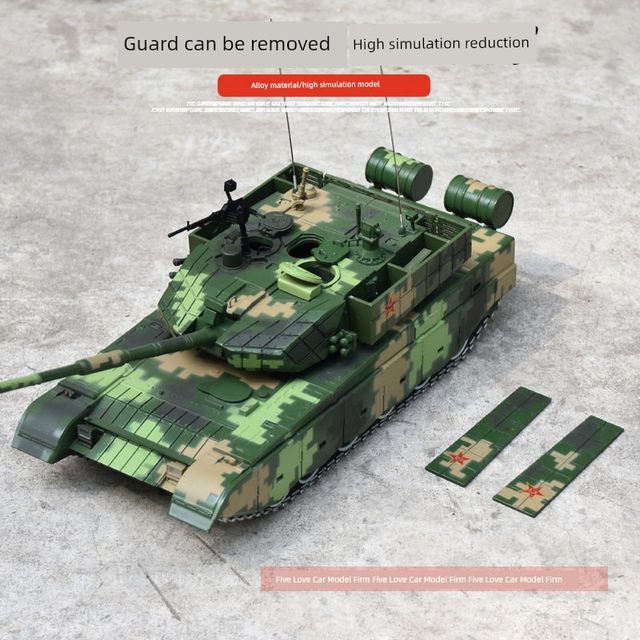 1 24 China's 99 major tank model alloy armored vehicle 99A main battle tank metal finished ornament