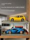 1 18 parking lot storage box dustproof garage model storage display cabinet children car toy parking space 1 24