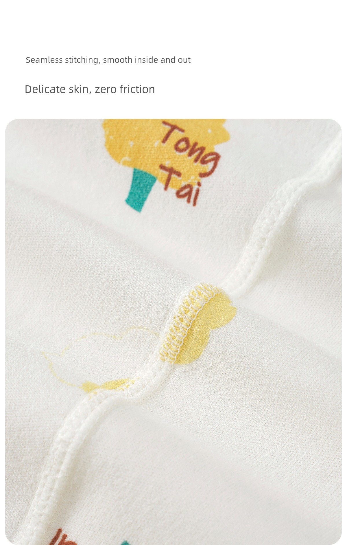 Tongtai Spring and Autumn Pure Cotton 0-June Baby Jumpsuit — 14