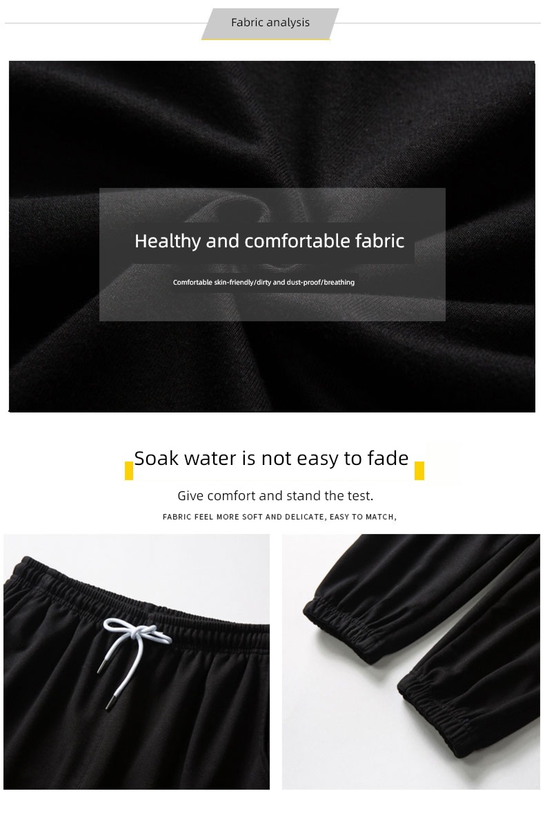 Korean version trend spring and autumn leisure time Broad leg Little feet Sports pants