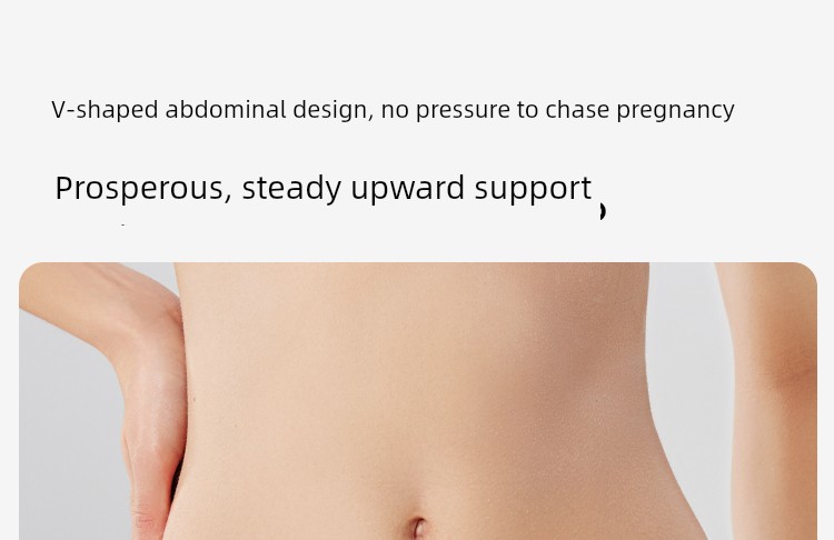 Ying's Maternity Underwear, Autumn Style, Antibacterial Cotton, Suitable for Early, Mid, and Late Pregnancy, Seamless Low-Waist V-Shaped Belly Support — 13