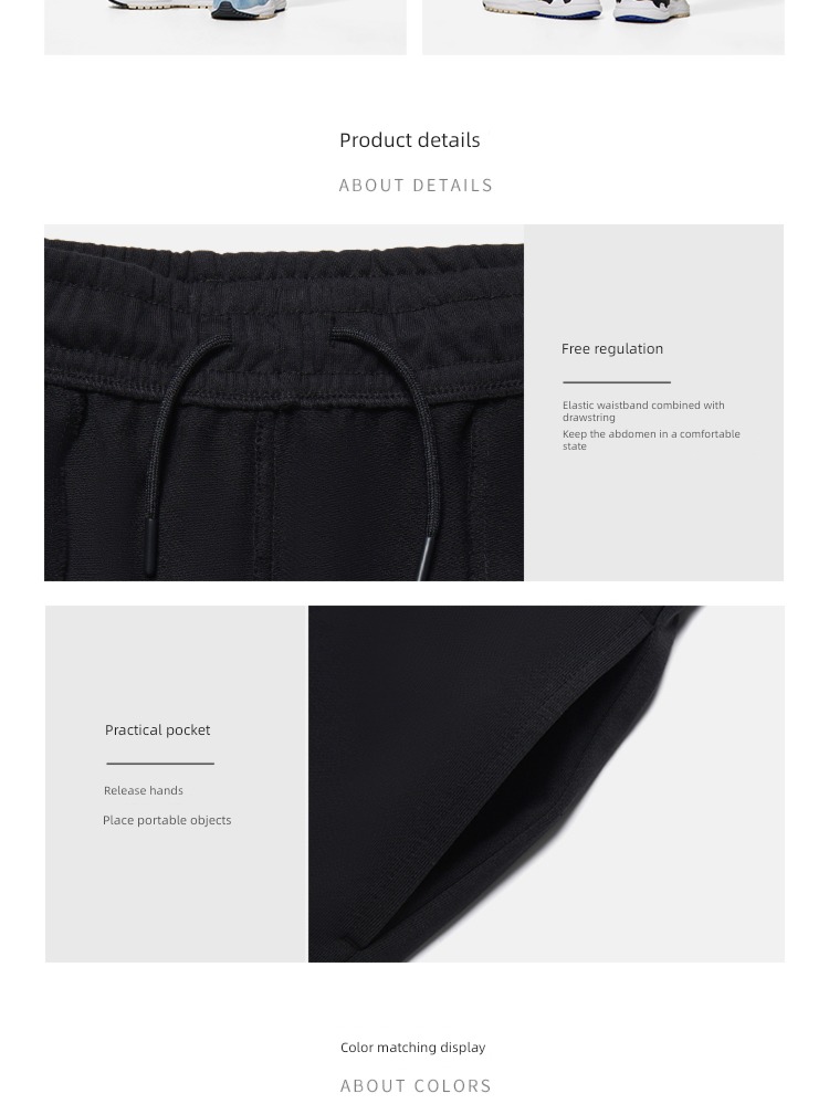 Li Ning Plush man official easy Tie one's feet sweatpants