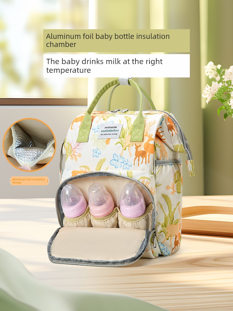 Jq Jingqi Mommy Bag: Lightweight, Stylish, Large-Capacity, Multifunctional New Model Backpack for Mother and Baby Outings — 3