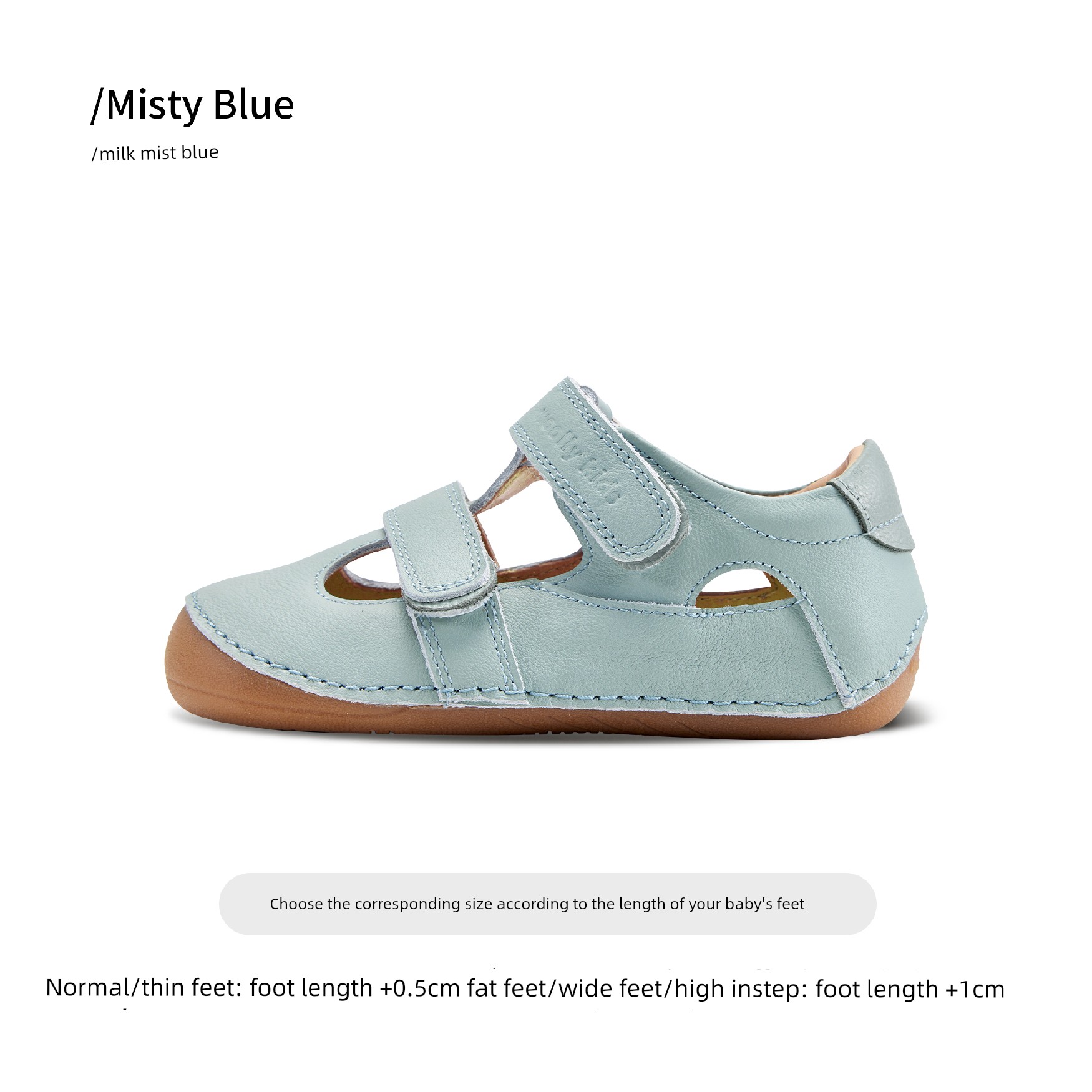 Woollykids Australian Genuine Leather Sandals for Boys and Girls, Summer Style, Zero Heel Difference, Velcro Children's Shoes — 1