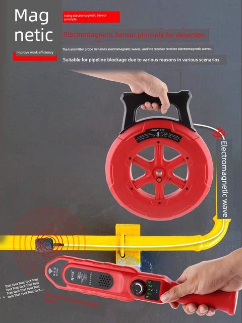 Smart rat pipeline closure instrument closure device electrical intelligent probe wall floor heating pipeline detection instrument