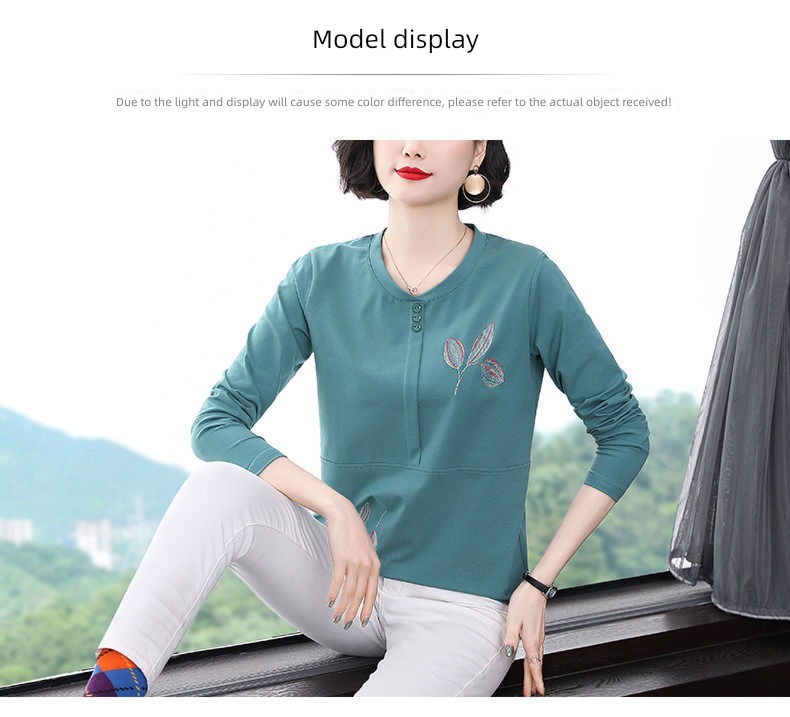 Age reduction Cover your belly easy jacket Undershirt Long sleeve T-shirt
