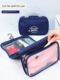 Business travel toiletries and makeup bag men's large capacity folding portable bag dry wet separation multi-function storage bag