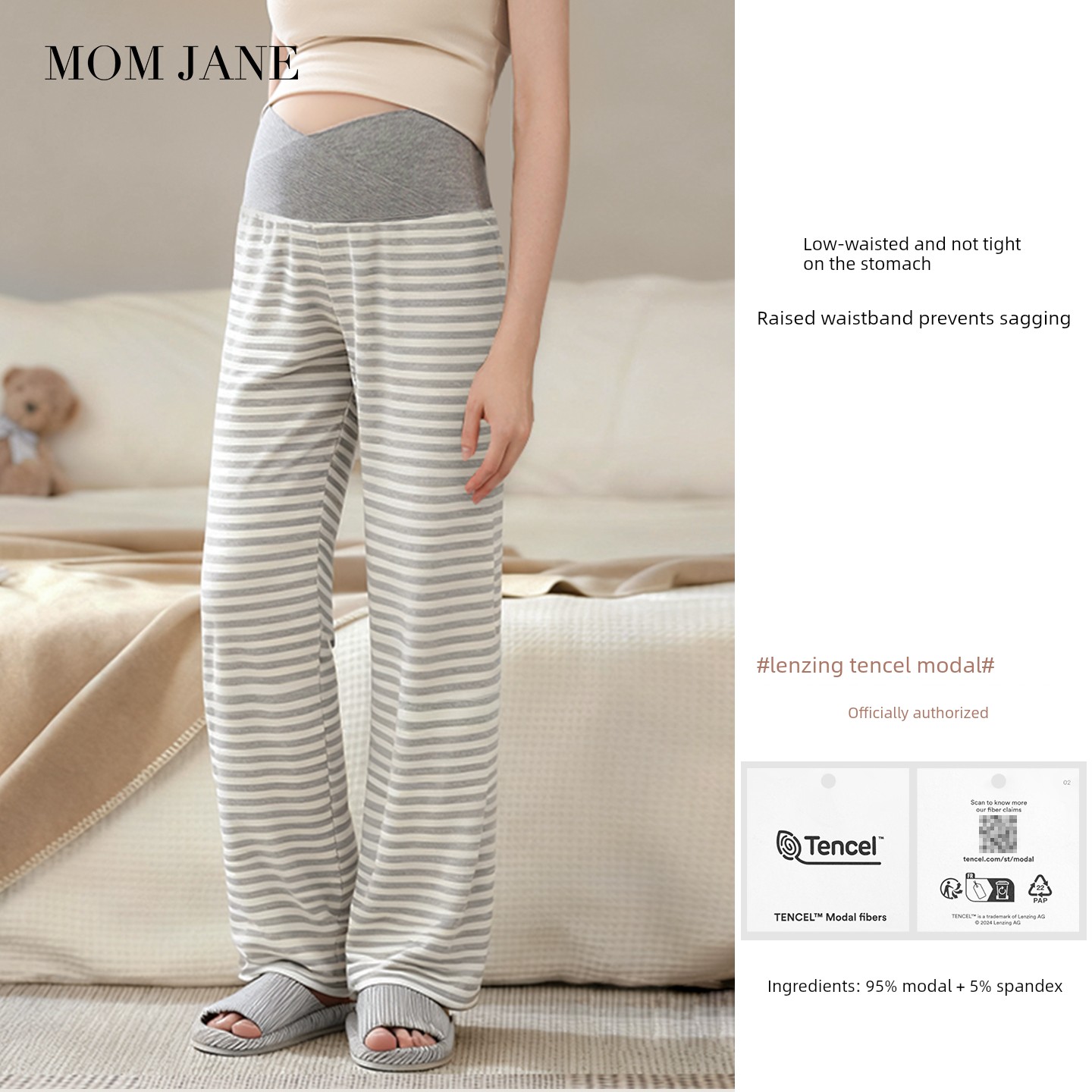 Momjane Belly Autumn Winter Spring Summer Maternity Pajamas — 6