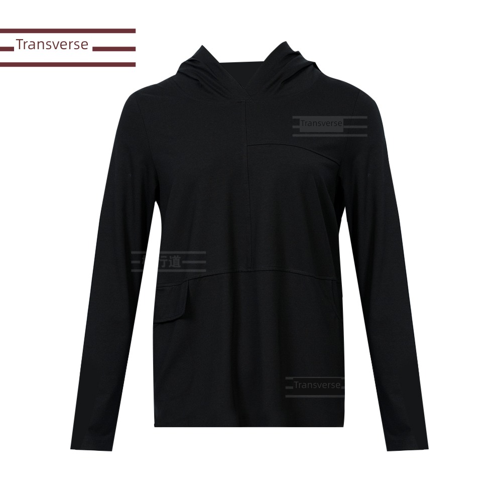 autumn female new pattern easy pocket Long sleeve T-shirt Hoodie