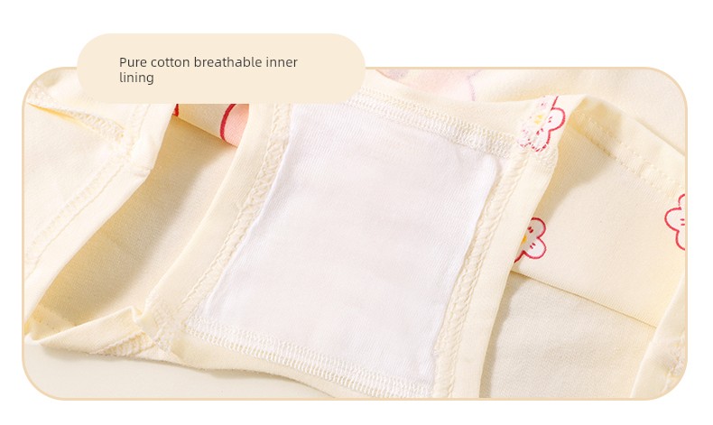 Children's Underwear for Girls, Pure Cotton Crotch Shorts, Little Girls' Class a Non-Binding Four-Corner Baby Briefs, Boxer Briefs — 12