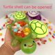 Open cover 17cm giant luminous turtle pairs and luminous toy storage box small turtle doll gift