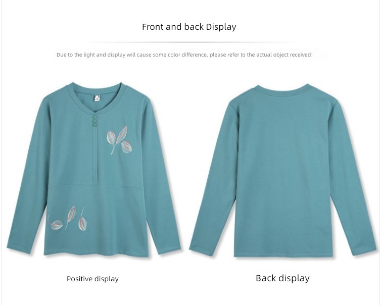 Age reduction Cover your belly easy jacket Undershirt Long sleeve T-shirt