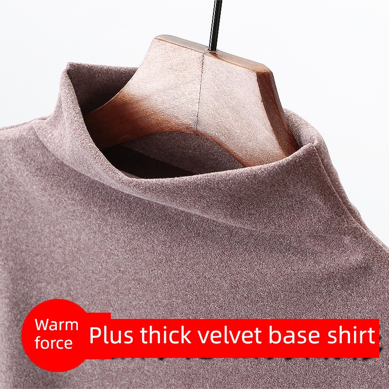 Autumn and winter thickening two-sided Sanding Long sleeve Self-cultivation Undershirt