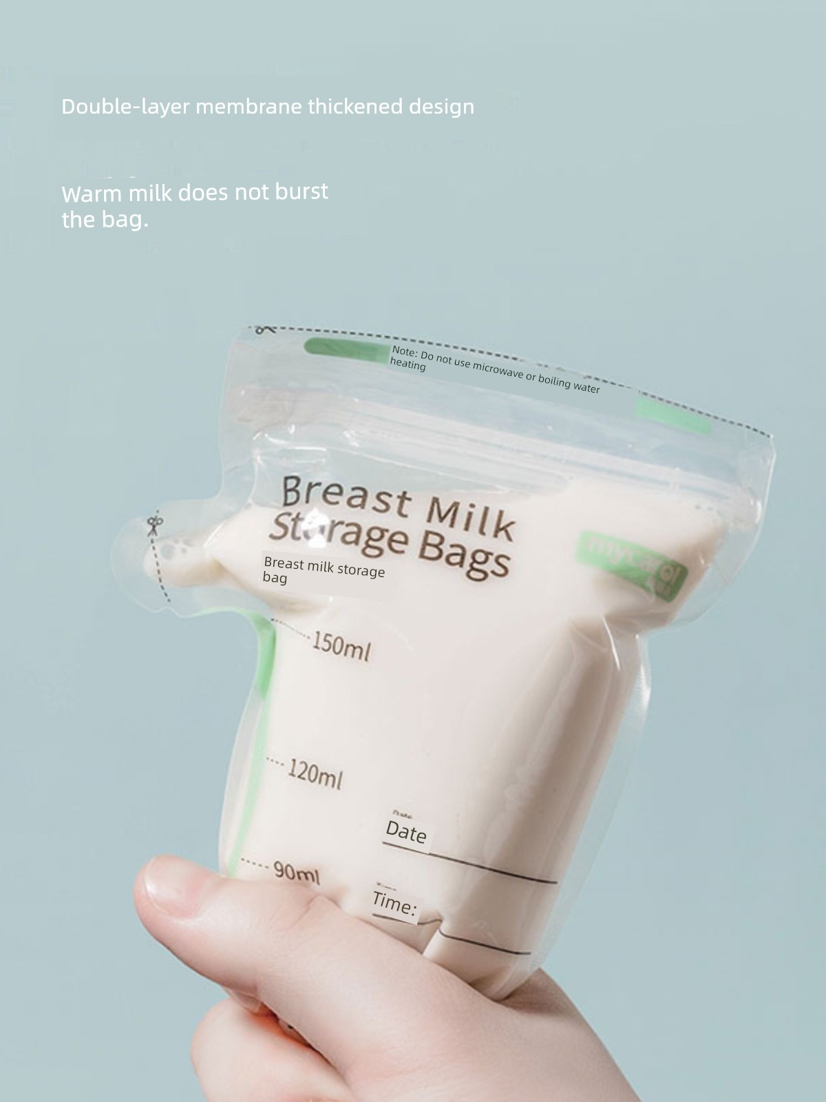 Creer Breastmilk Storage Bags Breast Milk Freshness Protection Package 80ml Small Capacity Disposable Frozen Refrigerated Storage Milk Bag 125ml — 2