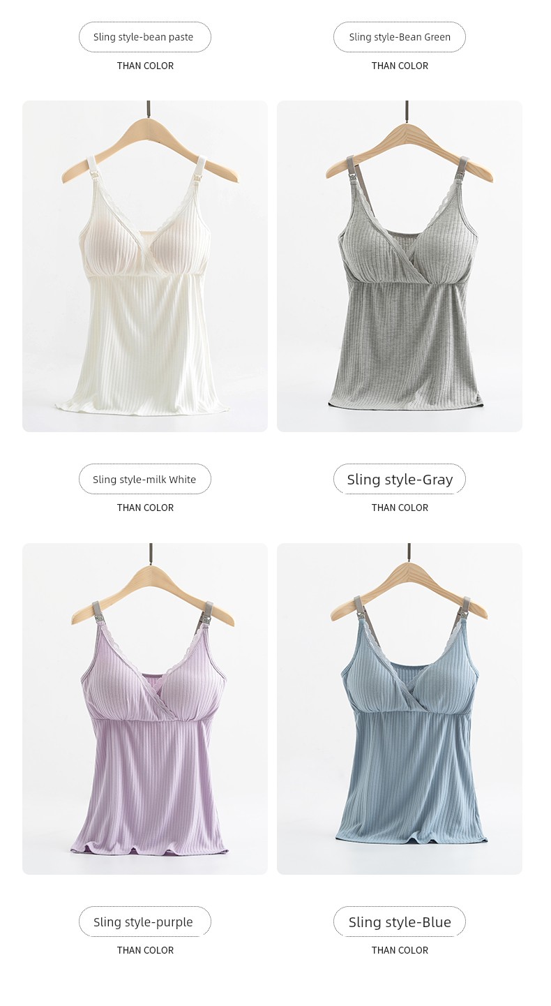 Breastfeeding Vest for Pregnant Women, Modal Undershirt for Pregnancy, Suitable for Breastfeeding, Thin Style for Autumn, Winter, and Summer — 17