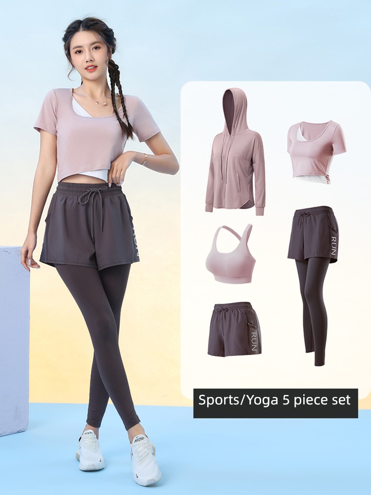 major train female good-looking Long sleeve Internet celebrity Fitness suit