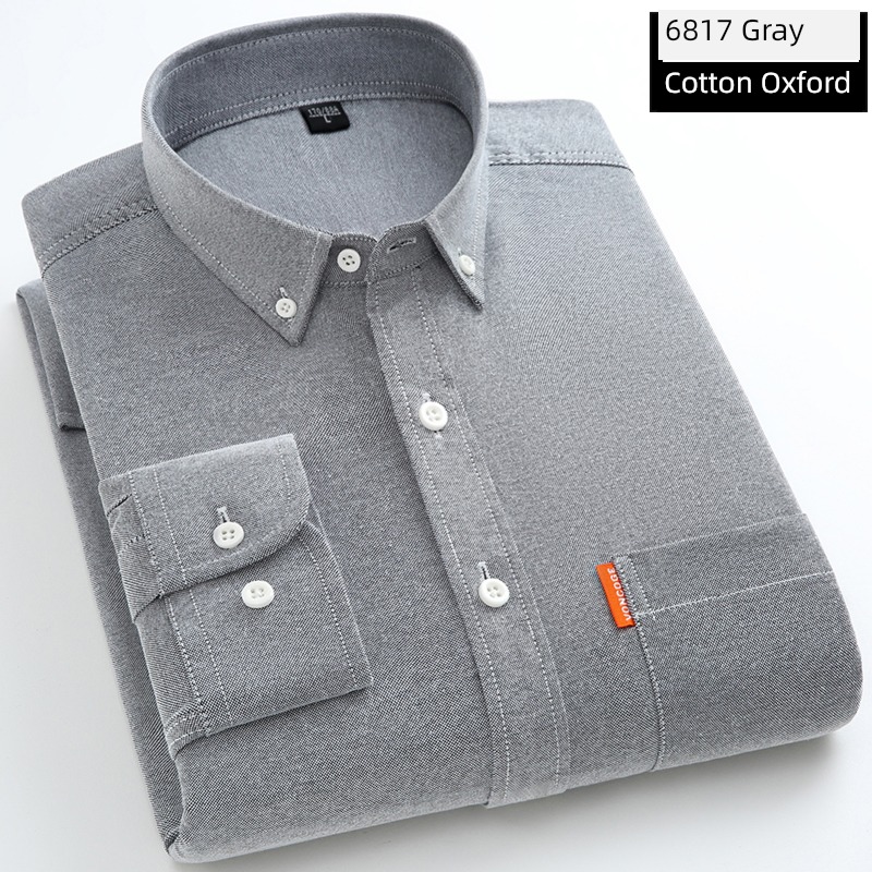 Paul oxford leisure time Cotton man Long sleeve shirt