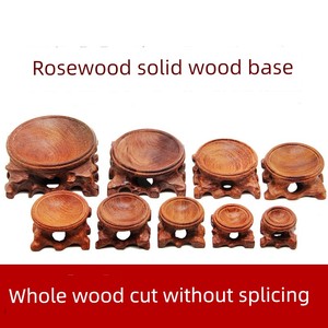 Wooden Base Natural Rare Stone Egg Carton round Ornaments