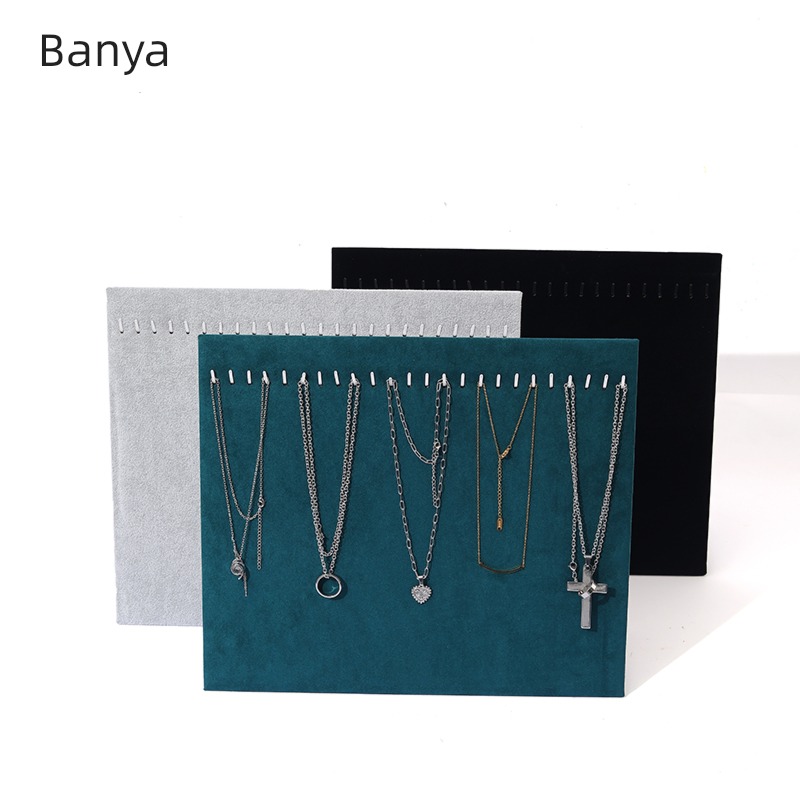 Pendant Ear Studs Display board Jewelry cabinet flannelette Necklace