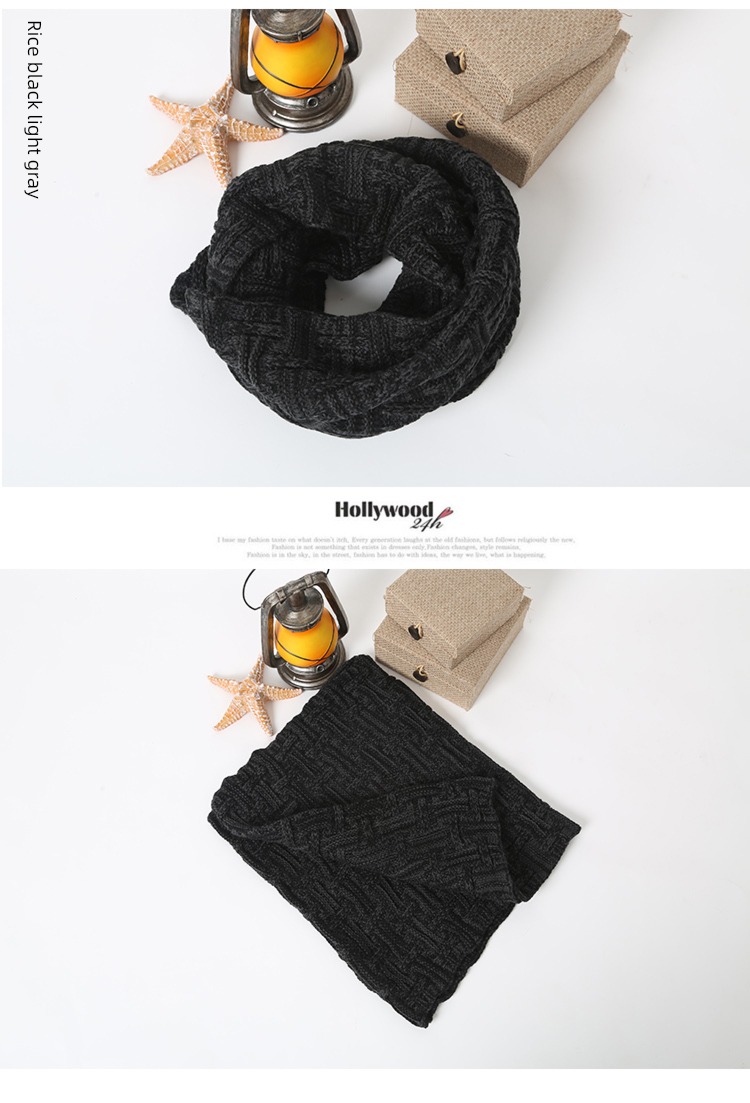 winter Condom female Versatile thickening black Knitting wool