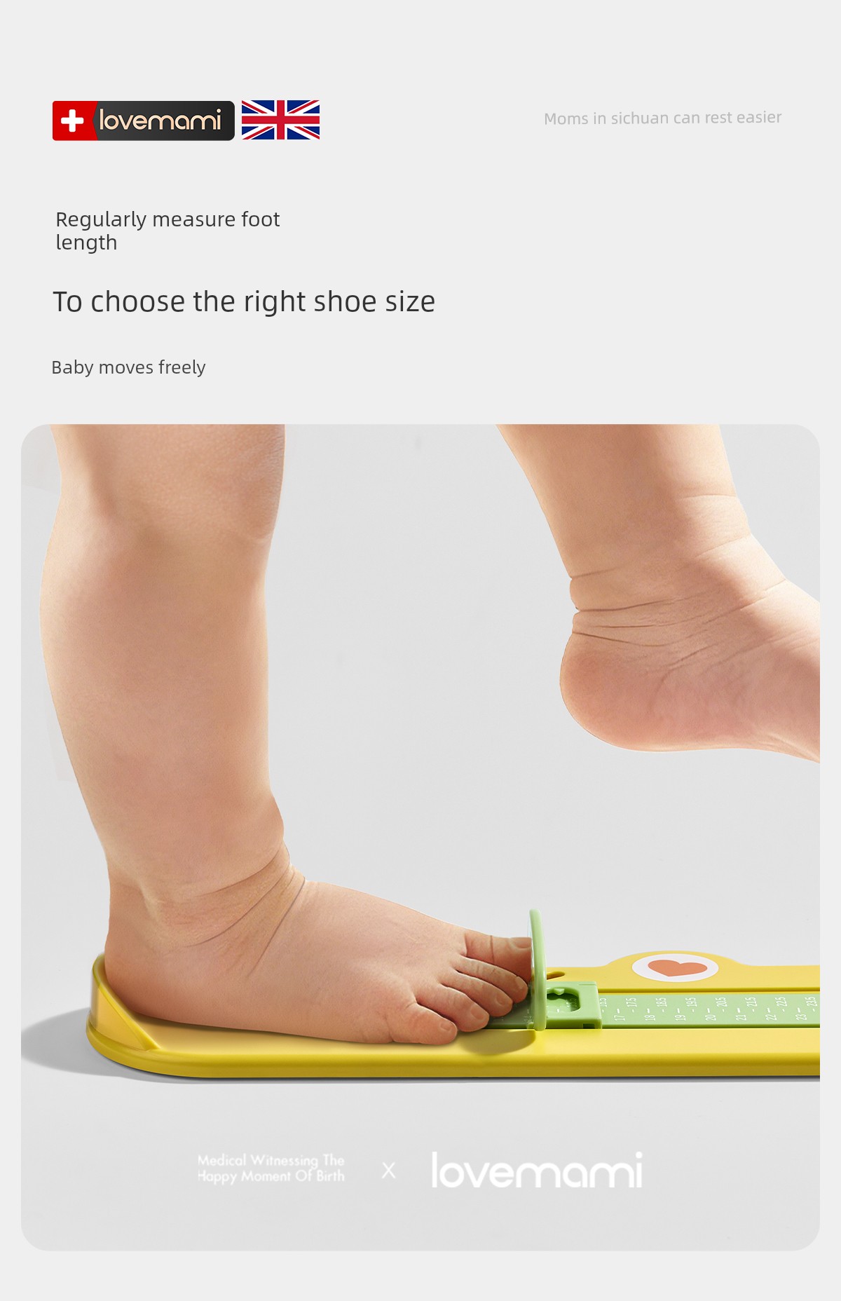 Baby Foot Measurer, Children's Measuring Instrument, Accurate Home Use Foot Length and Shoe Insole Length Measuring Ruler, Baby Measuring Tool, Child Shoe — 5
