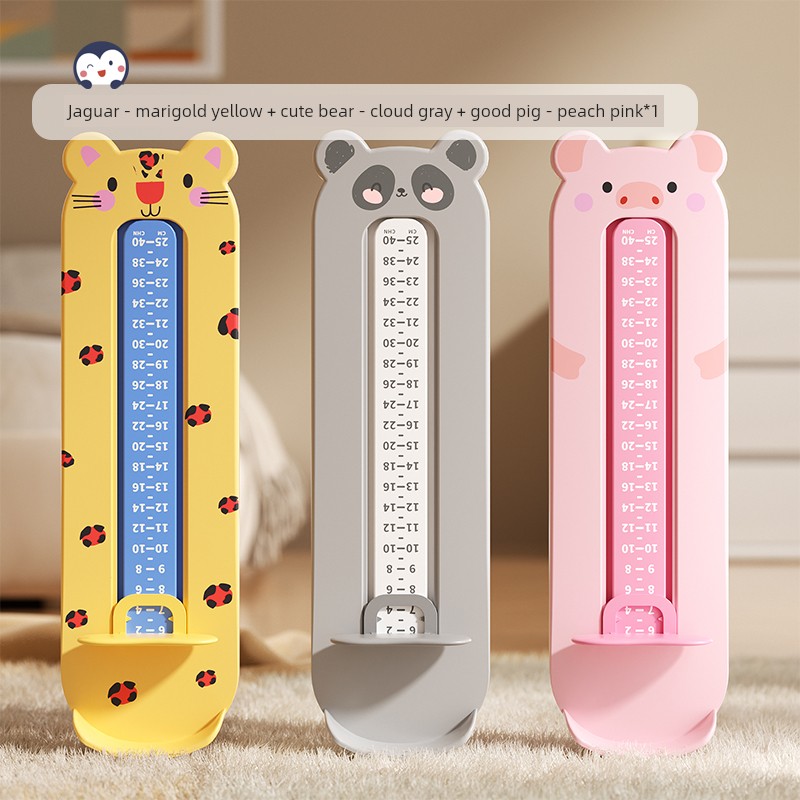 Baby Foot Measurer, Children's Accurate Foot Length Measuring Device, Infant Shoe Size Measuring Ruler, Kids' Home Shoe Measuring Tool — 7