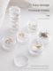 Exquisite superimposed jewelry storage box Multi-layer ring necklace earrings portable transparent jewelry box manicure finishing box